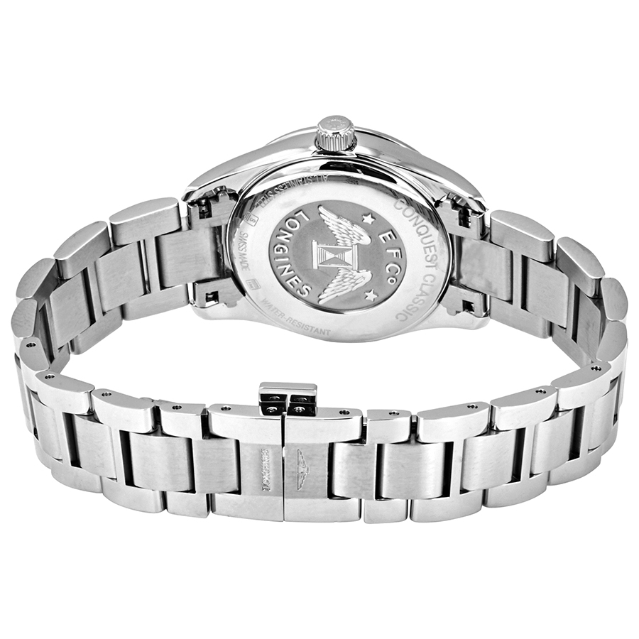 Longines Conquest Classic Mother of Pearl Diamond Dial Ladies Watch L22864876  L22864876 7612356210120 - Watches, Longines - Jomashop