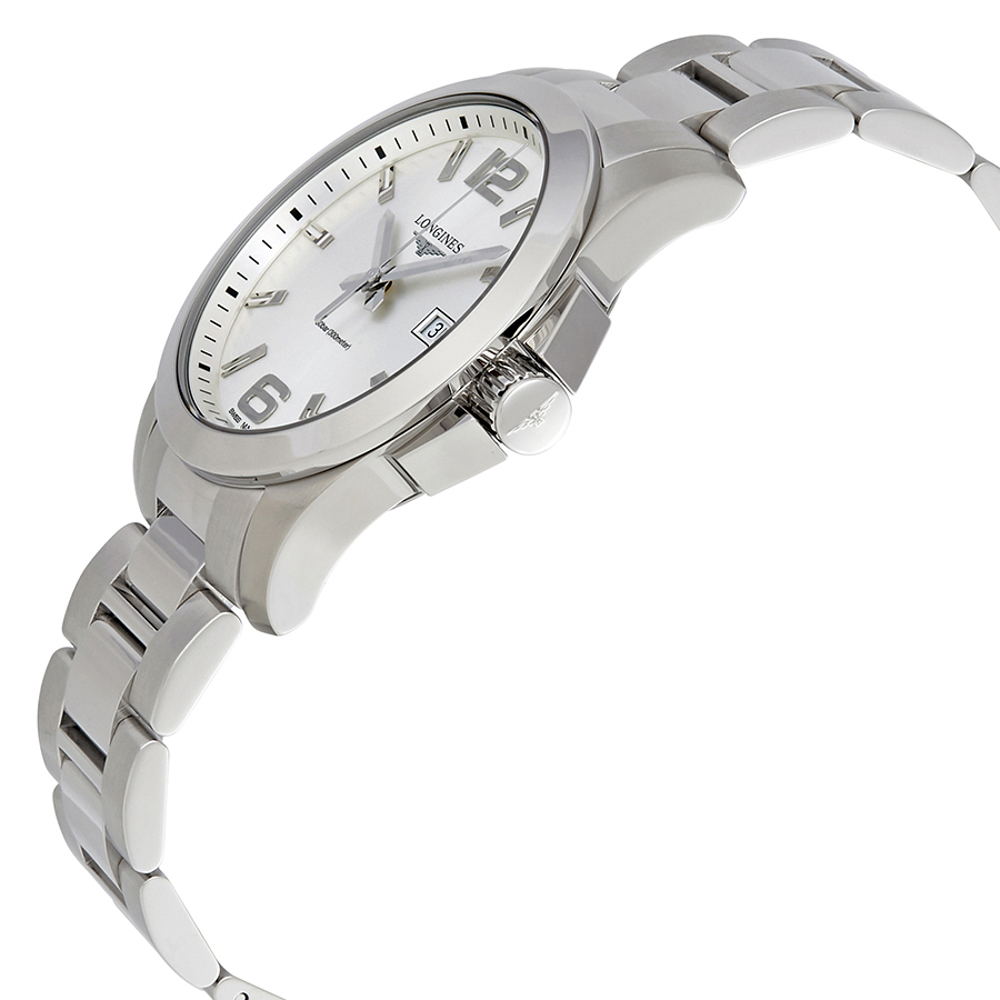 Longines Conquest Silver Dial Stainless Steel Men's 43mm Watch L37604766  L37604766 842047115725 - Longines, Conquest - Jomashop