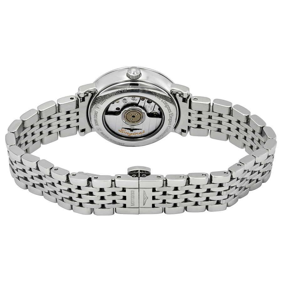 Longines Elegant Automatic Diamond Blue Dial Ladies Watch L4.310.4.97.6  703200204802 - Watches, Elegant - Jomashop