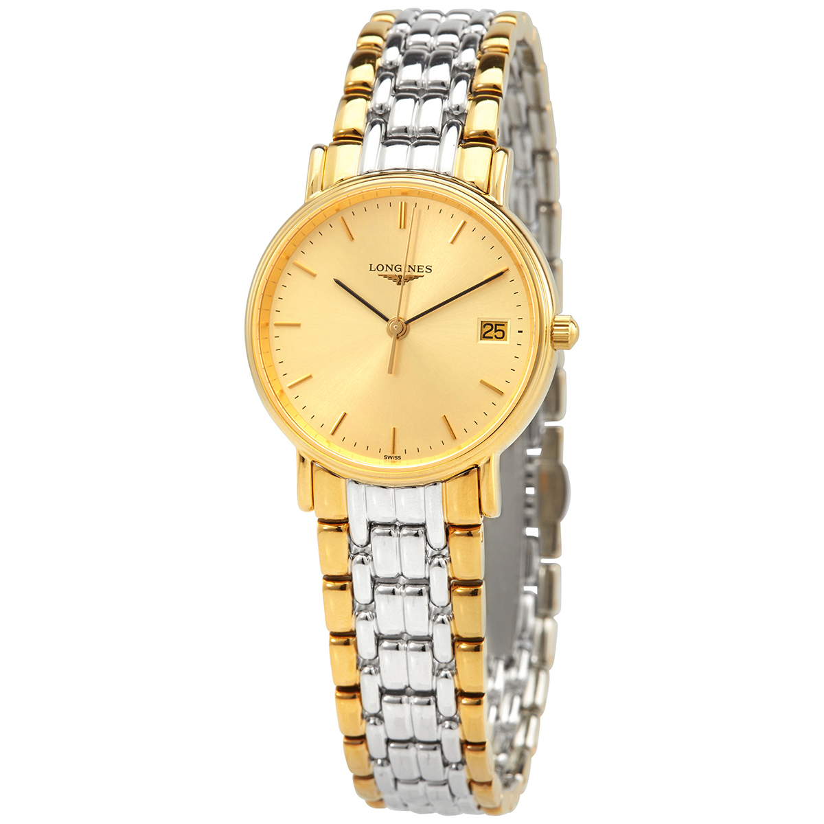 Longines Presence Quartz Gold Dial 