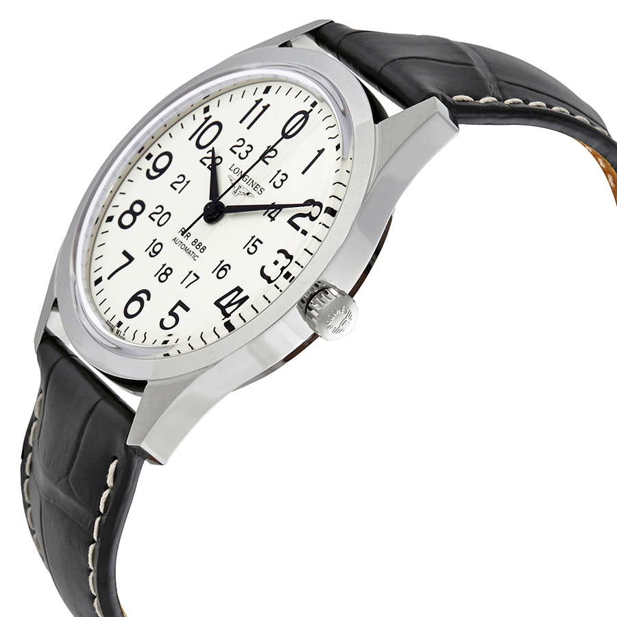 Longines Railroad Automatic White Dial 