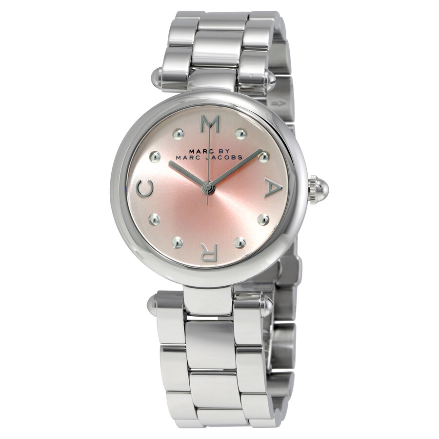Dotty Pink Sunray Dial Ladies Watch