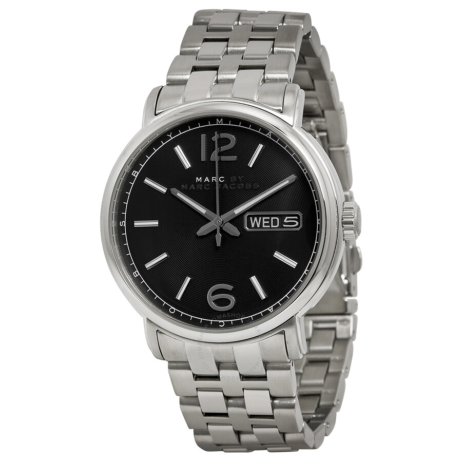 Fergus Black Dial Stainless Steel Men's Watch
