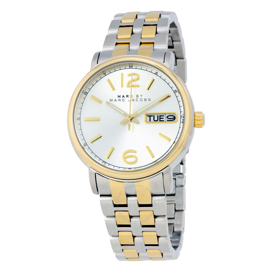 Fergus Silver Dial Two-tone Ladies Watch