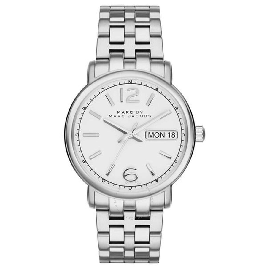 Fergus White Dial Stainless Steel Ladies Watch
