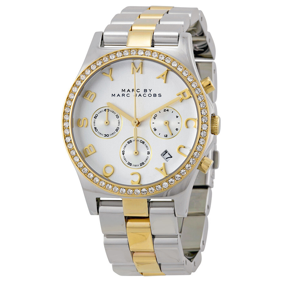 Henry Chronograph Silver Dial Stainless Steel Ladies Watch