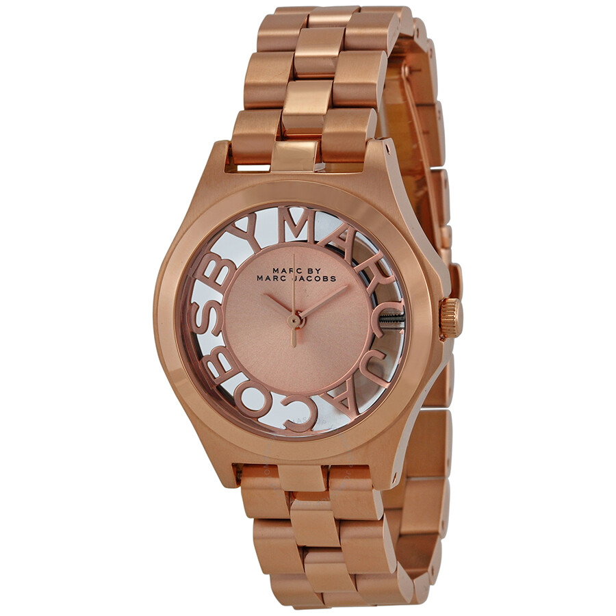 Henry Rose Dial Rose Gold-plated Ladies Watch