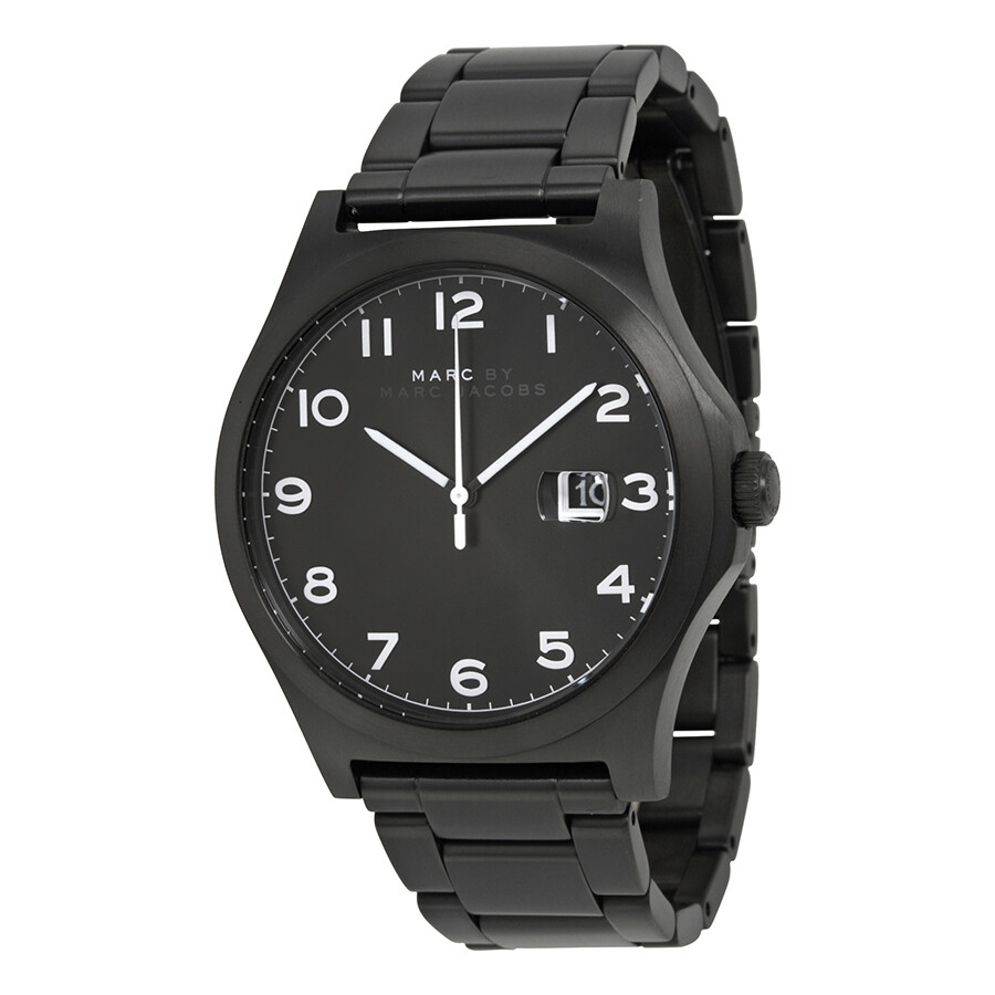 Jimmy Black Dial Black PVD Men's Watch