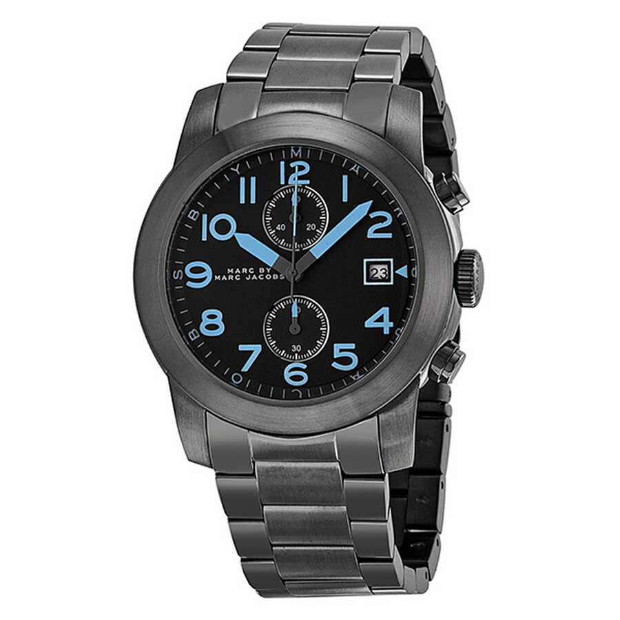 Larry Chronograph Dark Grey Dial Gunmetal Ion-plated Men's Watch