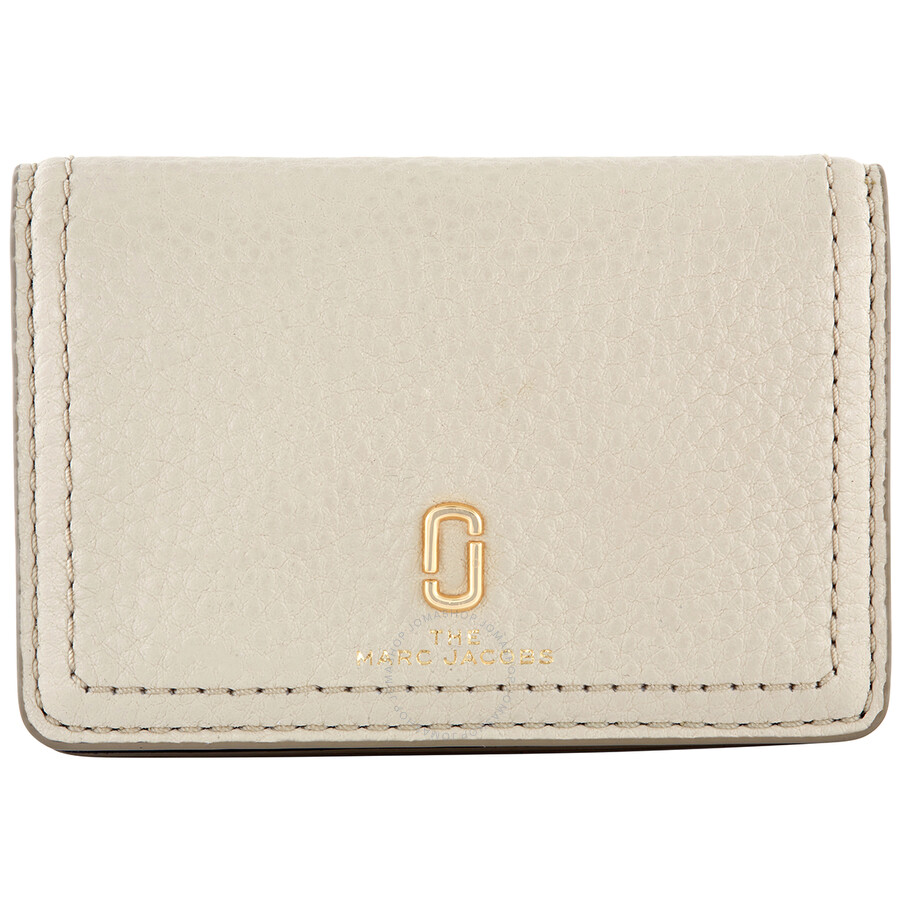 Marc Jacobs Cream Leather Business Card Case M0016256106 Handbags