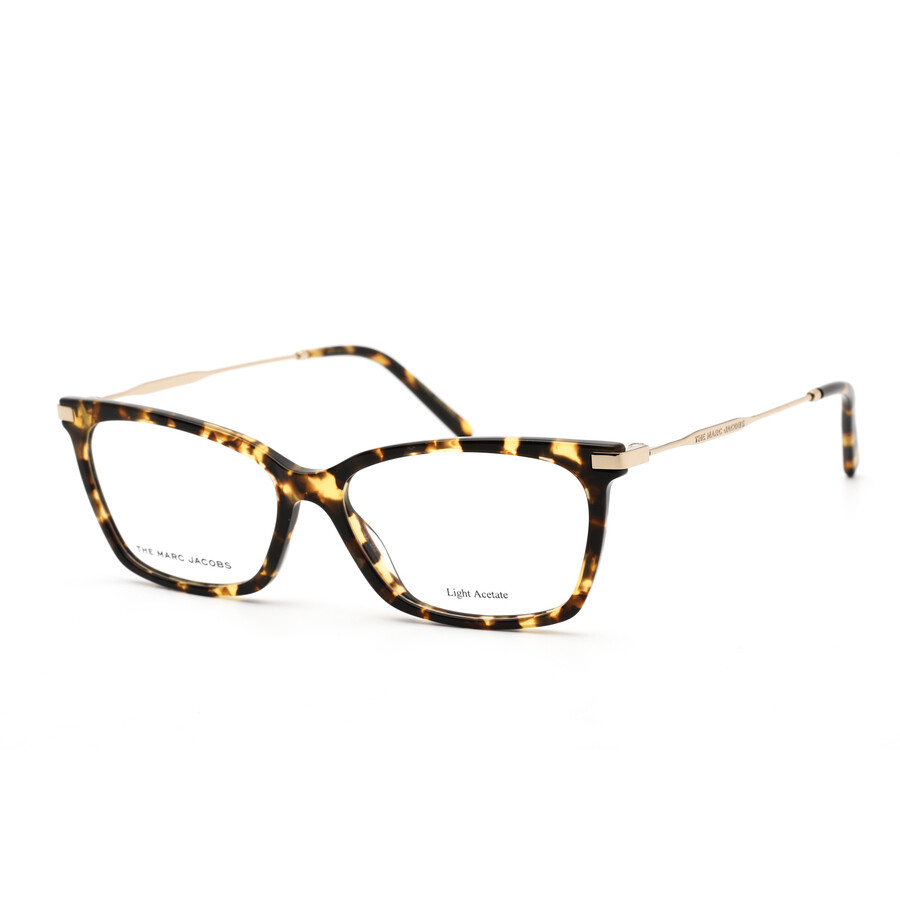 Marc Jacobs Ladies Tortoise Rectangular Eyeglass Frames MARC50802IK0053