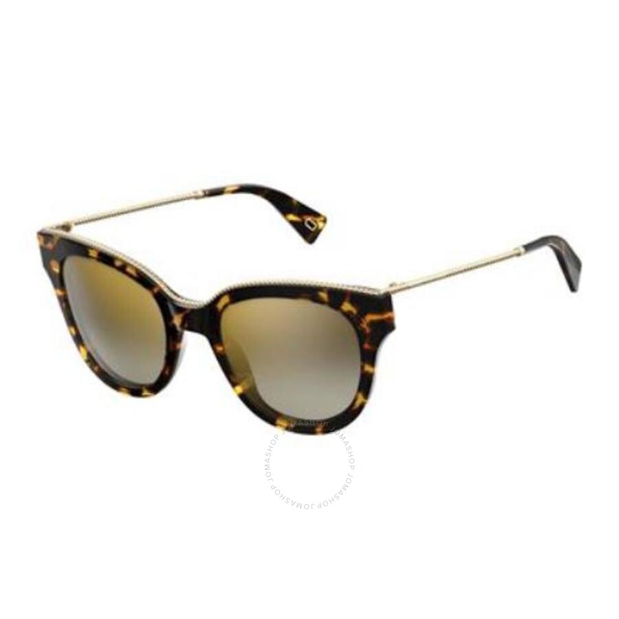 Marc Jacobs Marc Jacobs Ladies Tortoise Square Sunglasses MARCMARC 165