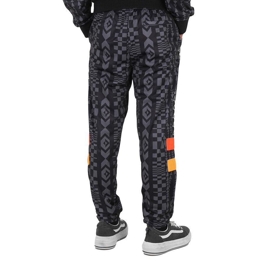 Marcelo Burlon Black Dark Grey Folk Kappa Track Pants, Size Large CMCJ004S23FAB0011007