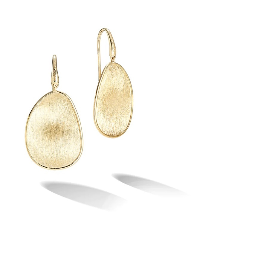 Marco Bicego Lunaria Collection 18K Yellow Gold Medium Drop Earrings ...