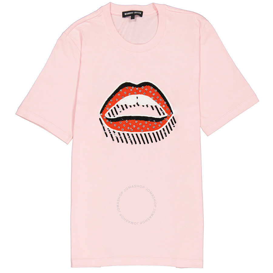 sequin lips t shirt