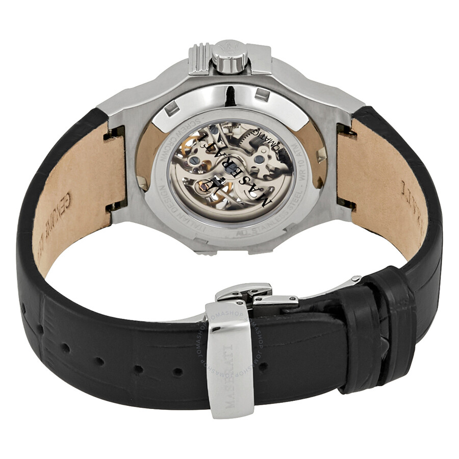 maserati automatic skeleton watch
