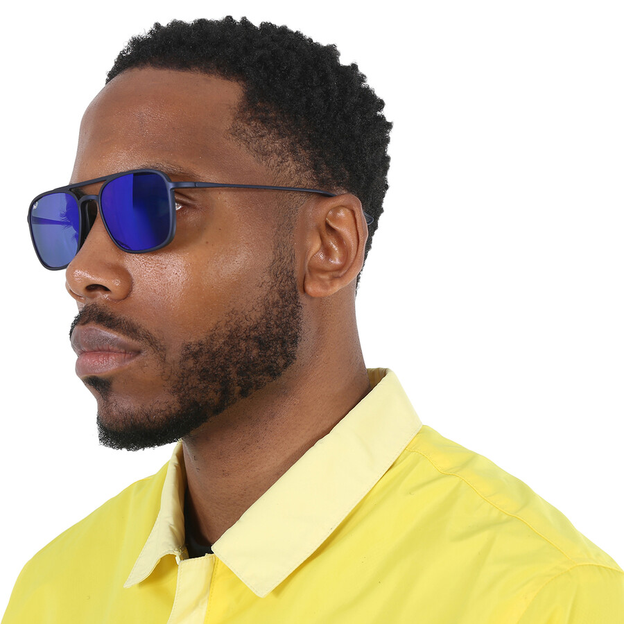 Maui Jim Keokea Blue Hawaii Navigator Unisex Sunglasses B44703M 55 603429065867 Sunglasses