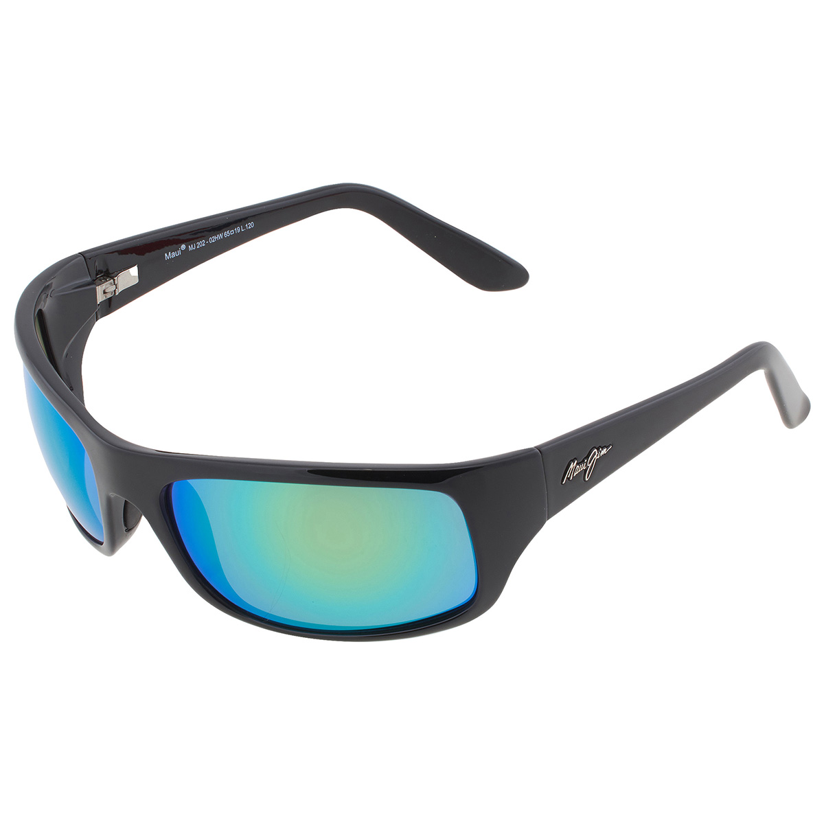 Maui Jim Peahi MAUIGreen Wrap Unisex Sunglasses GM20202HW 65