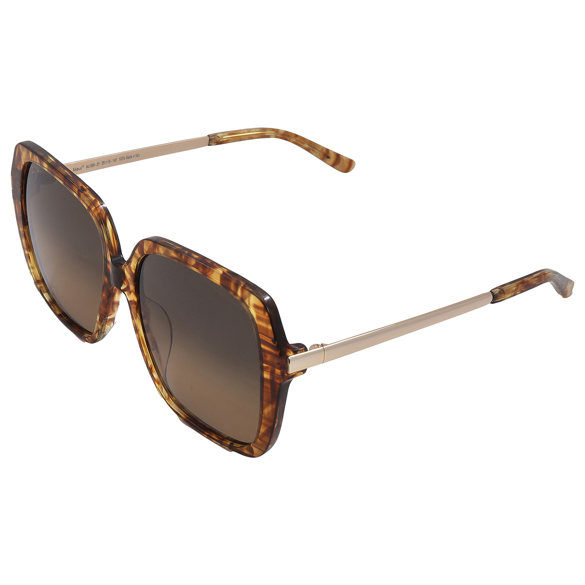 Maui Jim Poolside HCL Bronze Square Ladies Sunglasses HS838-21 55 ...