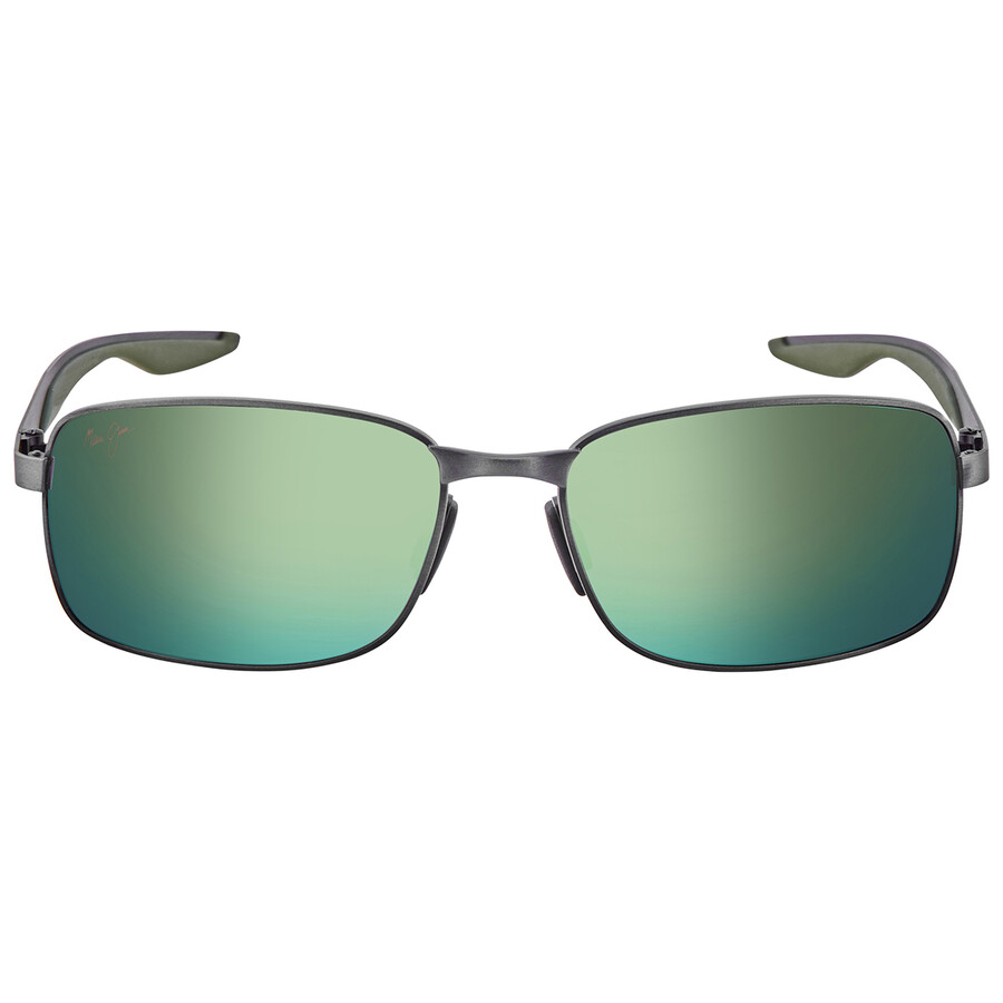 Maui Jim Shoal Polarized MauiGreen Rectangular Men's Sunglasses GM797