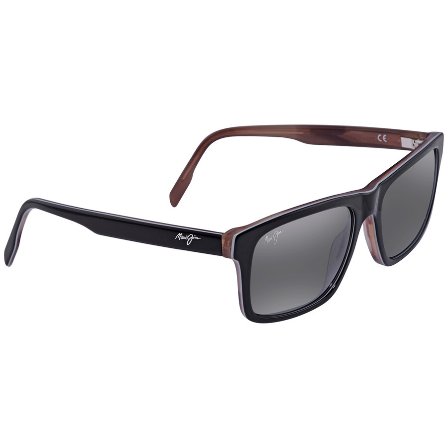 Maui Jim Waipio Valley Polarized Nuetral Grey Super Thin Glass Square Unisex Sunglasses 81227D