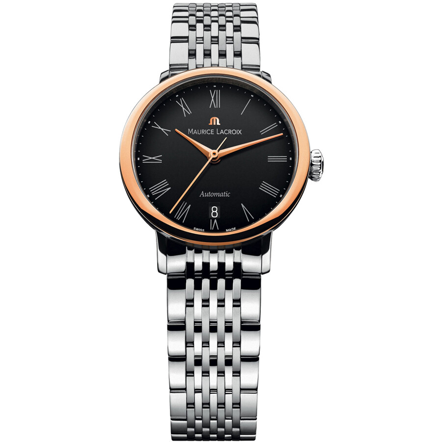 Les Classiques Tradition Black Dial Automatic Ladies Stainless Steel Watch
