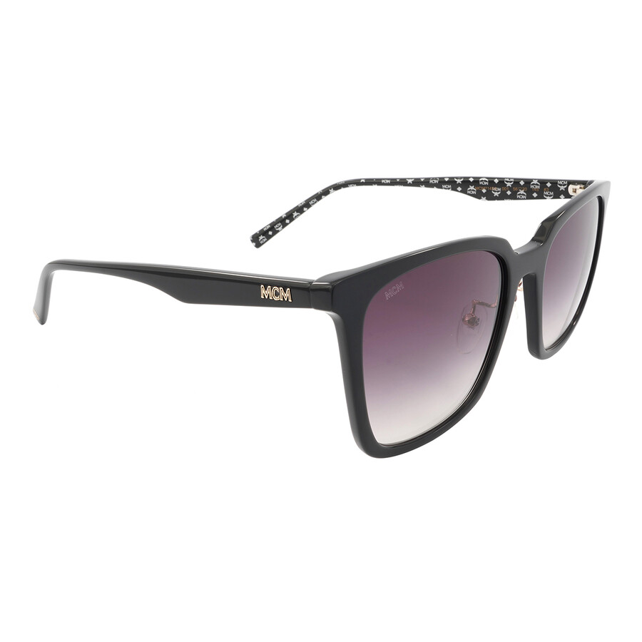 Mcm Grey Gradient Square Unisex Sunglasses MCM714SA 001 56