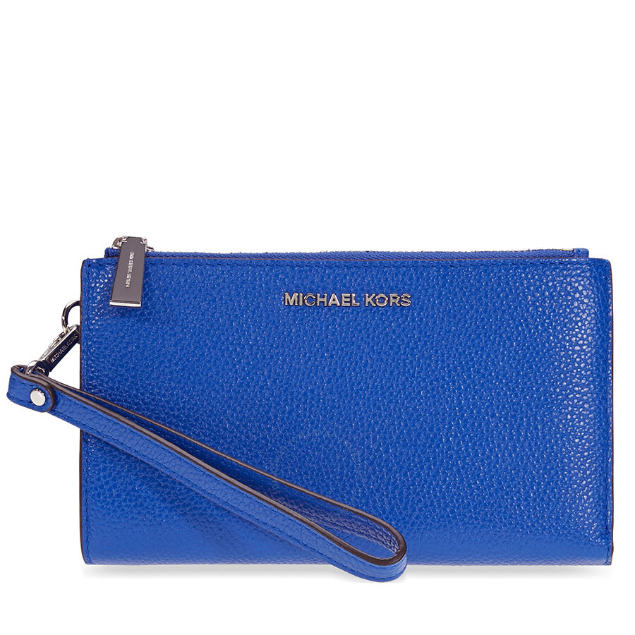 Michael Kors Adele Double Zip Wristlet Electric Blue 32T7SAFW4L446