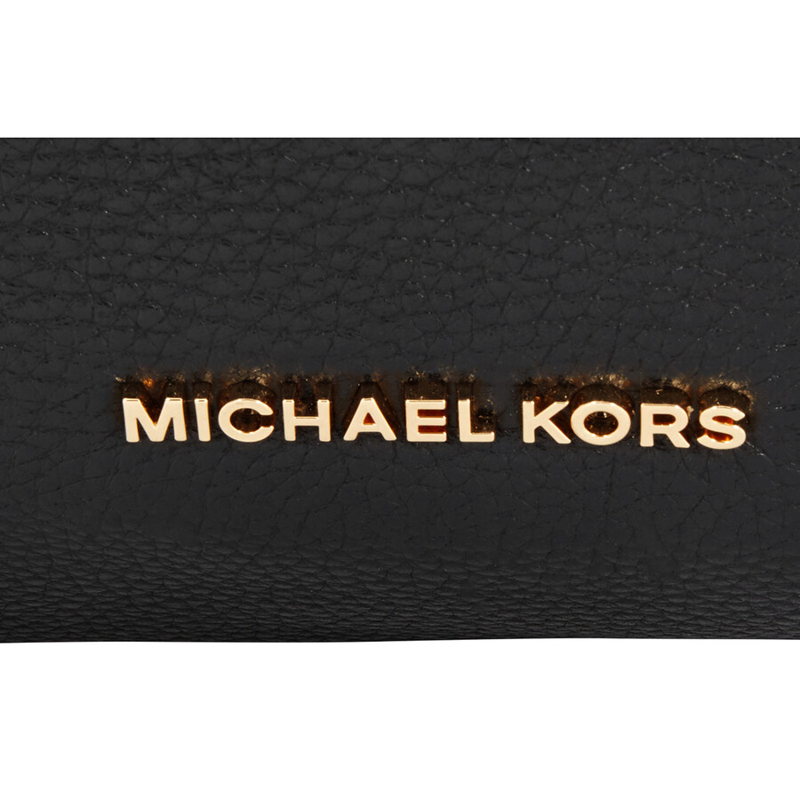 Michael Kors Aria Pebble Leather Shoulder Bag Black 30T9GXAL3L001