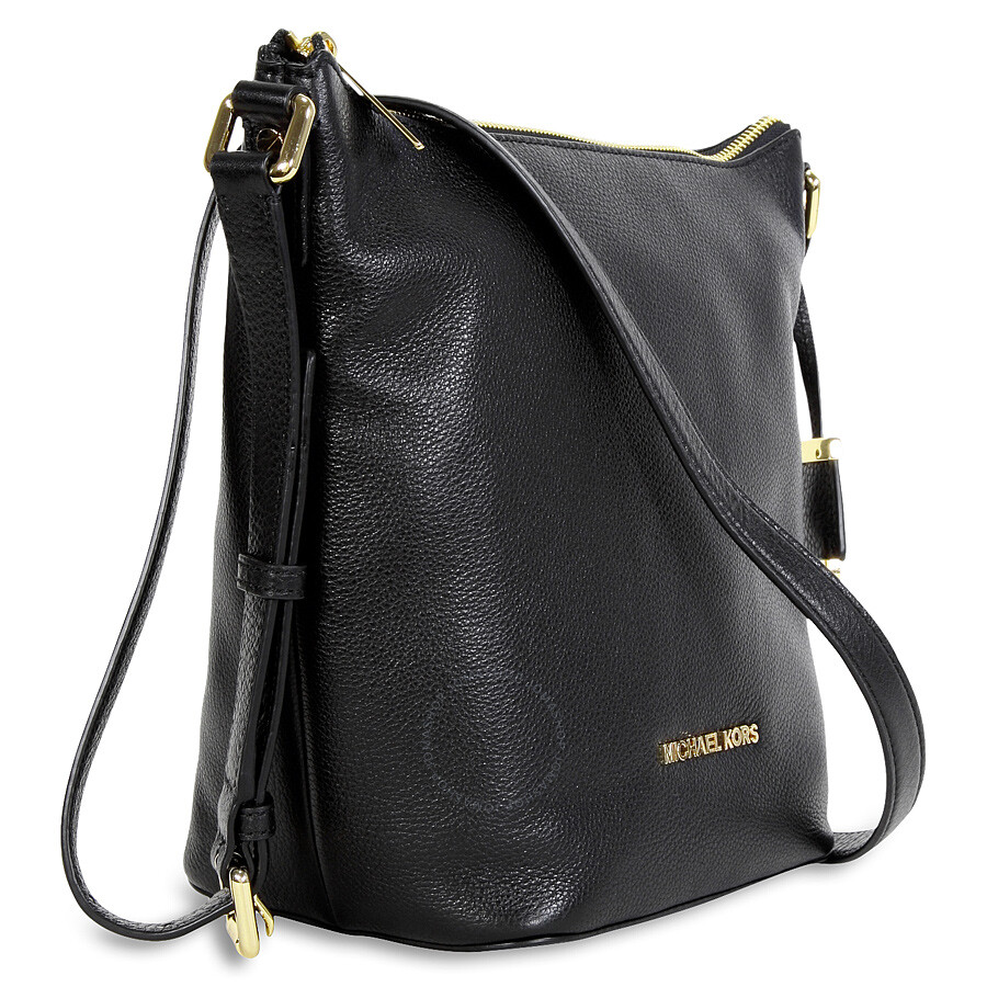 Michael Kors Bedford Leather Messenger Bag Black 30T5GBFM2L001