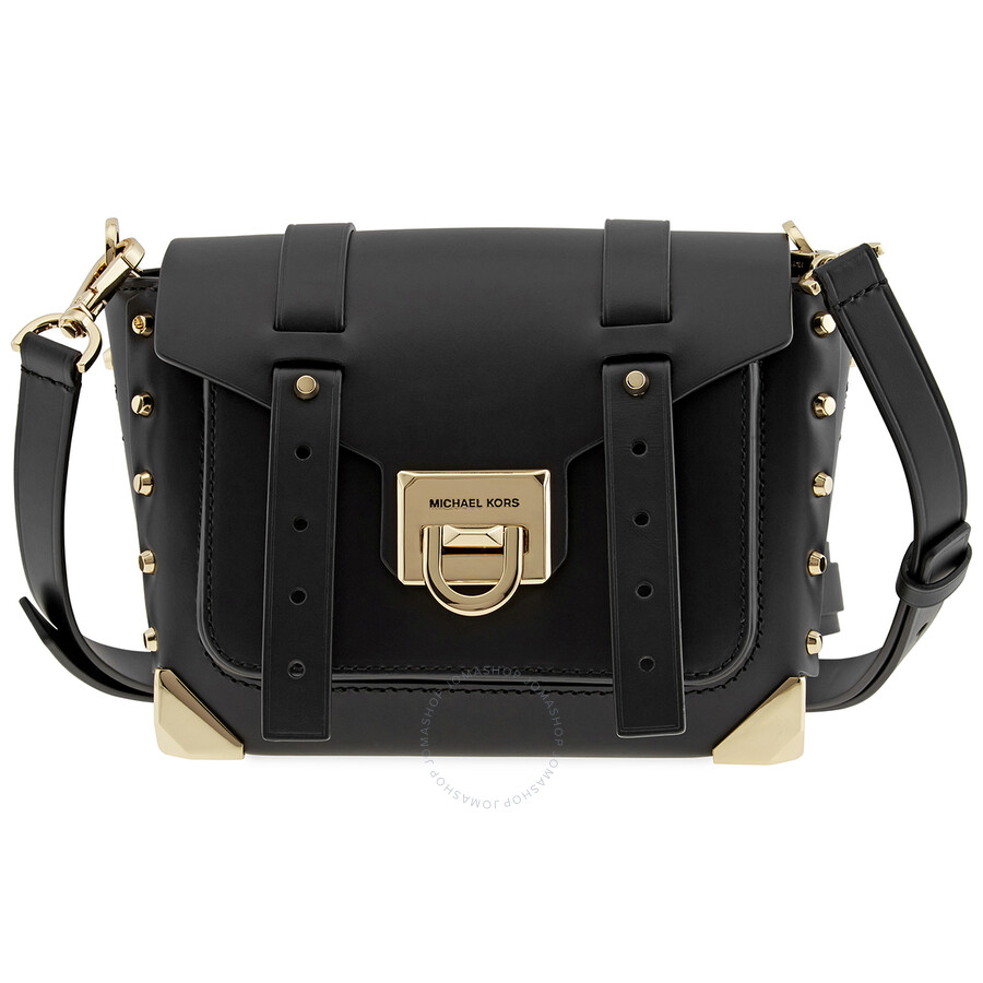 Michael Kors Black Manhattan Logo Crossbody Bag 30T9GNCM1L001