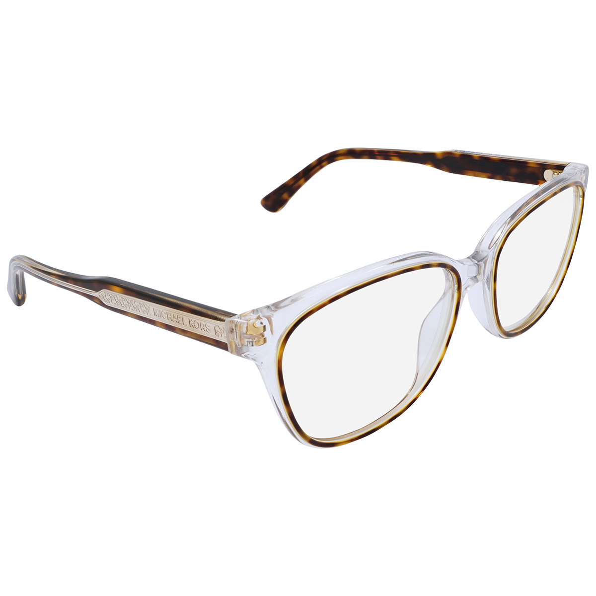 Michael Kors Blue Light Clear Rectangular Ladies Eyeglasses 0MK4090