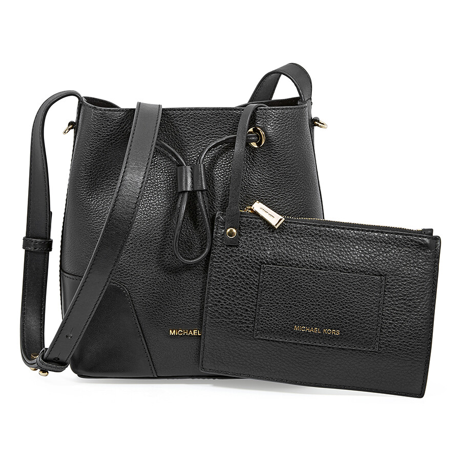 Michael Kors Cary Pebbled Leather Crossbody Bag Black 30F8G0CM1T001