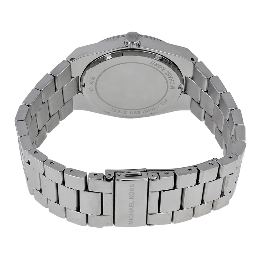 Michael kors channing black crystal pave stainless steel watch Clearance