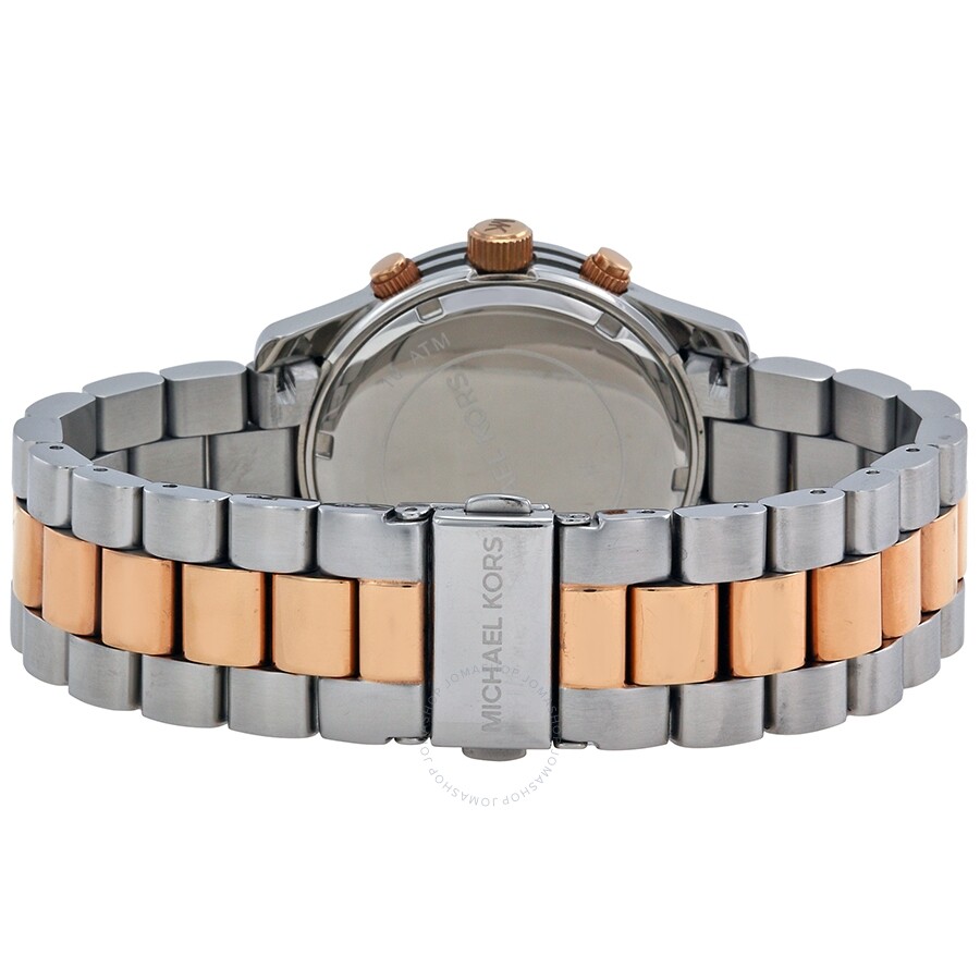 Michael Kors Chronograph Bracelet Silver-Tone Dial Ladies Watch MK5315 ...