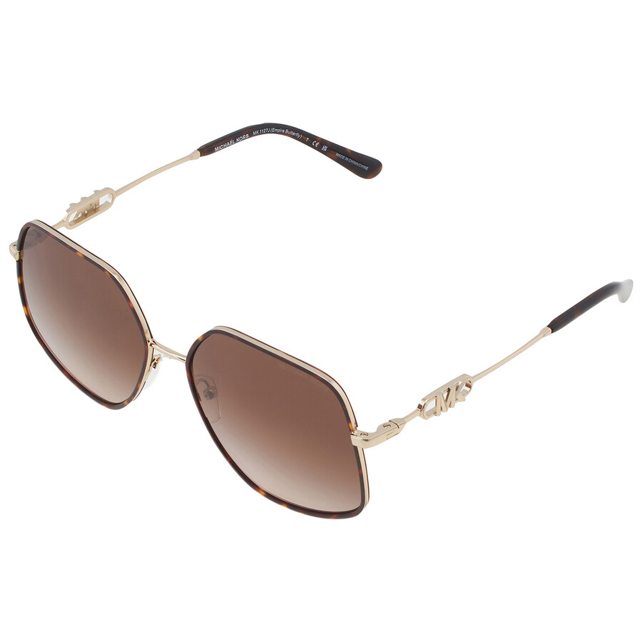 Michael Kors Empire Butterfly Brown Gradient Ladies Sunglasses MK1127J