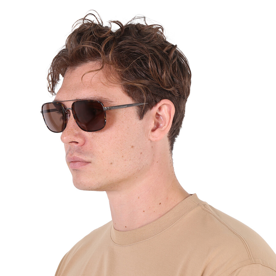 Michael Kors Glasgow Dark Brown Navigator Men's Sunglasses MK1133J
