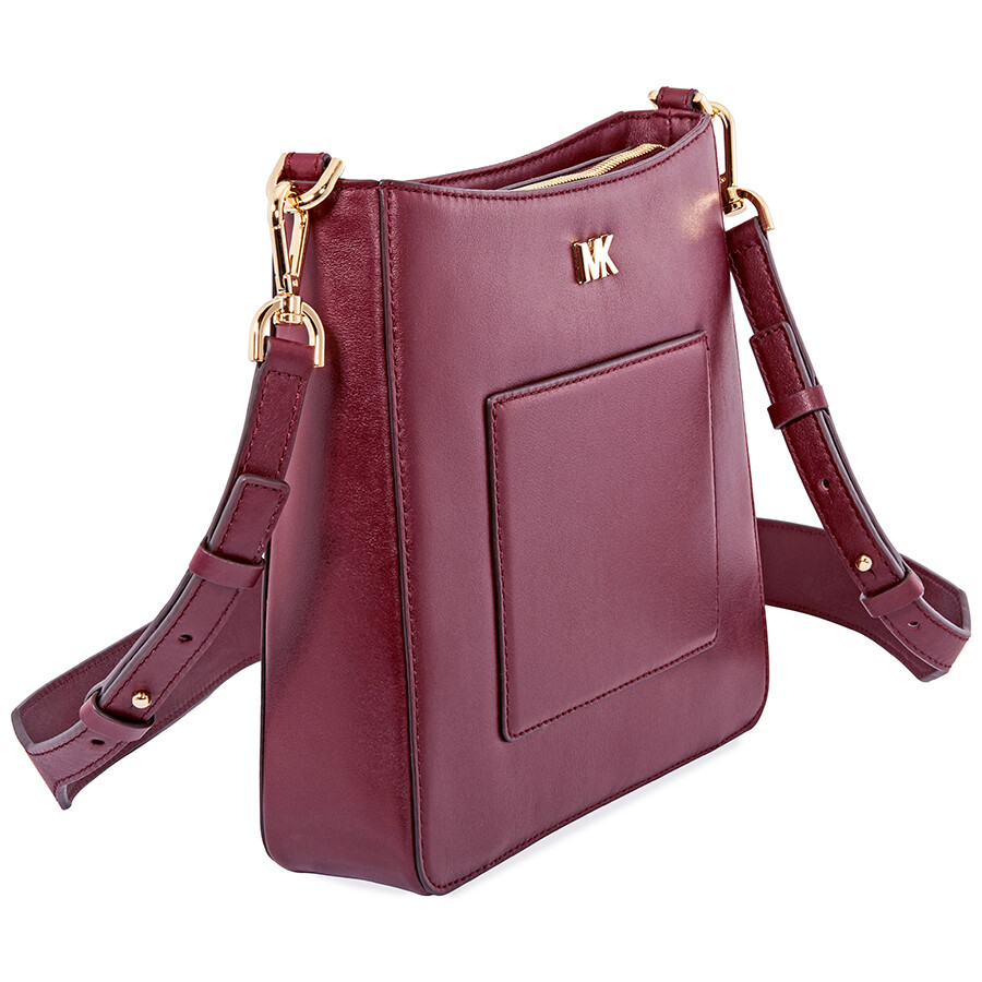 michael kors gloria leather messenger