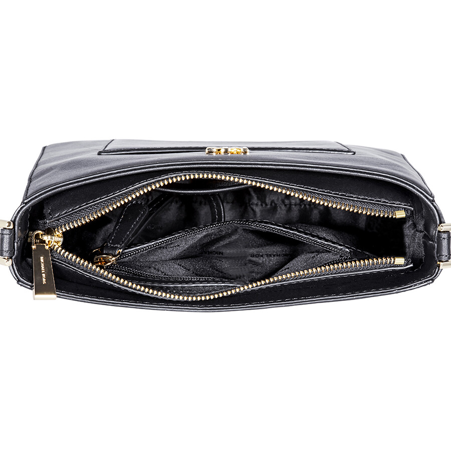 Michael Kors Gloria Leather Messenger Bag Black 30F8GG0M2L001