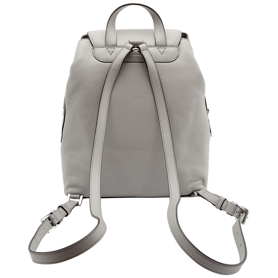 Michael Kors Grey Pebbled Leather Raven Medium Backpack 30T9SRXB2L081