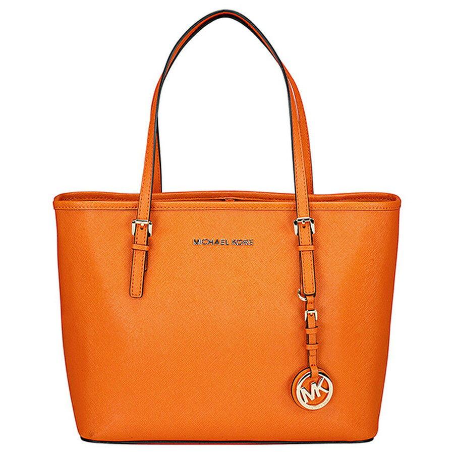 Bright orange michael kors purse clearance