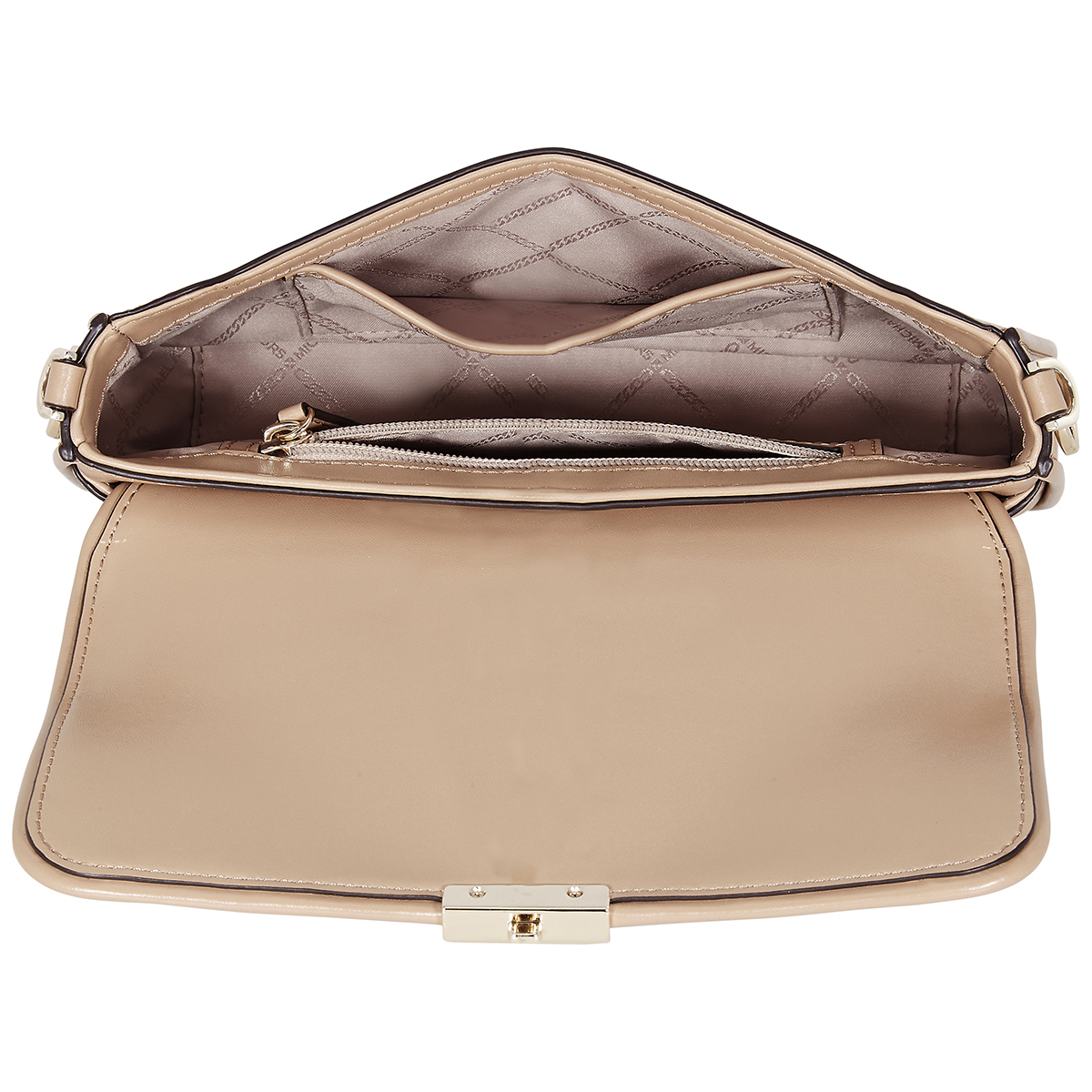 Michael Kors Ladies Camel Bradshaw Small Leather Shoulder Bag