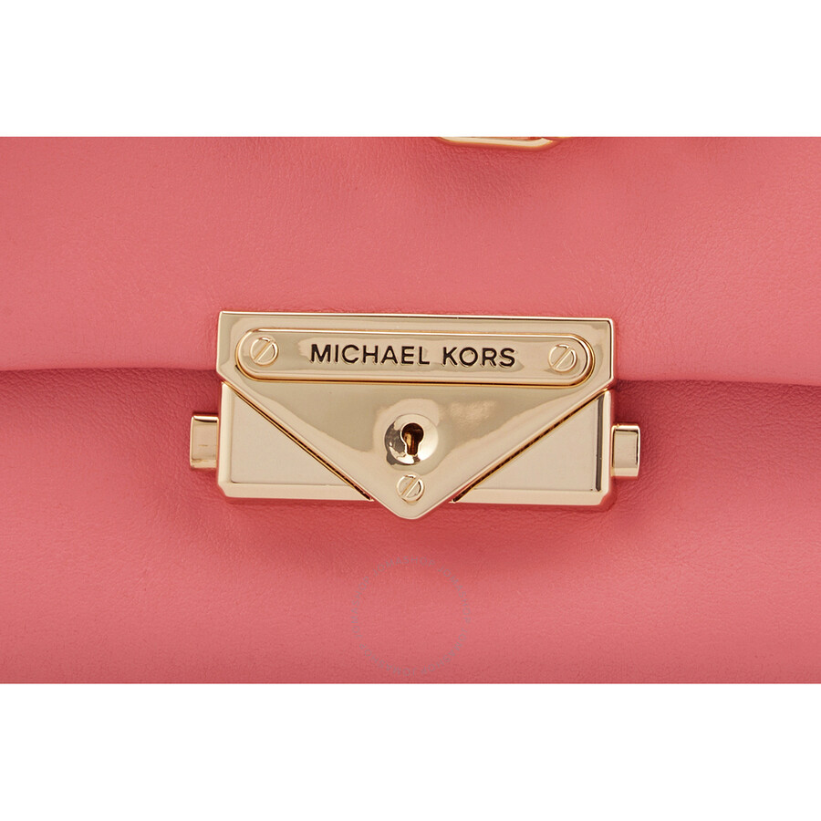 Michael Kors Ladies Cece Extra Small Leather Crossbody Bag Tea Rose
