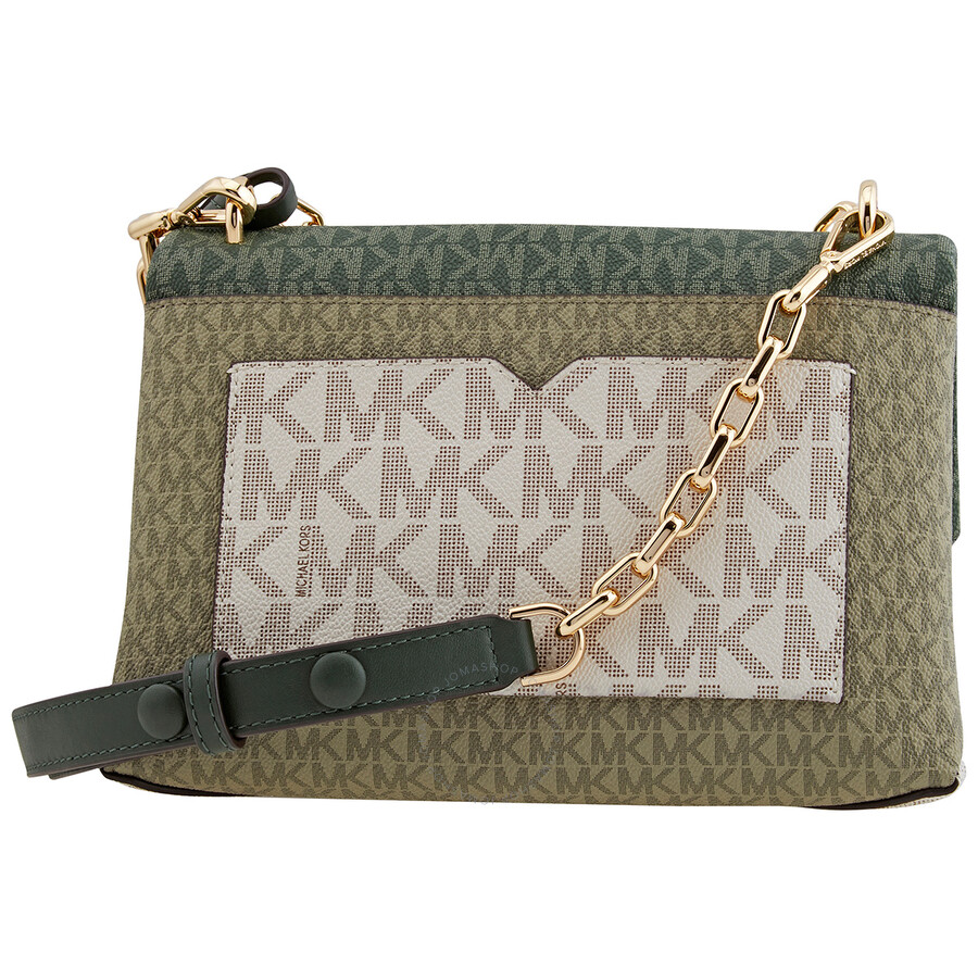 Michael Kors Ladies Cece Medium Signature Logo Shoulder Bag Green 30S0G0EL2V 194900732731