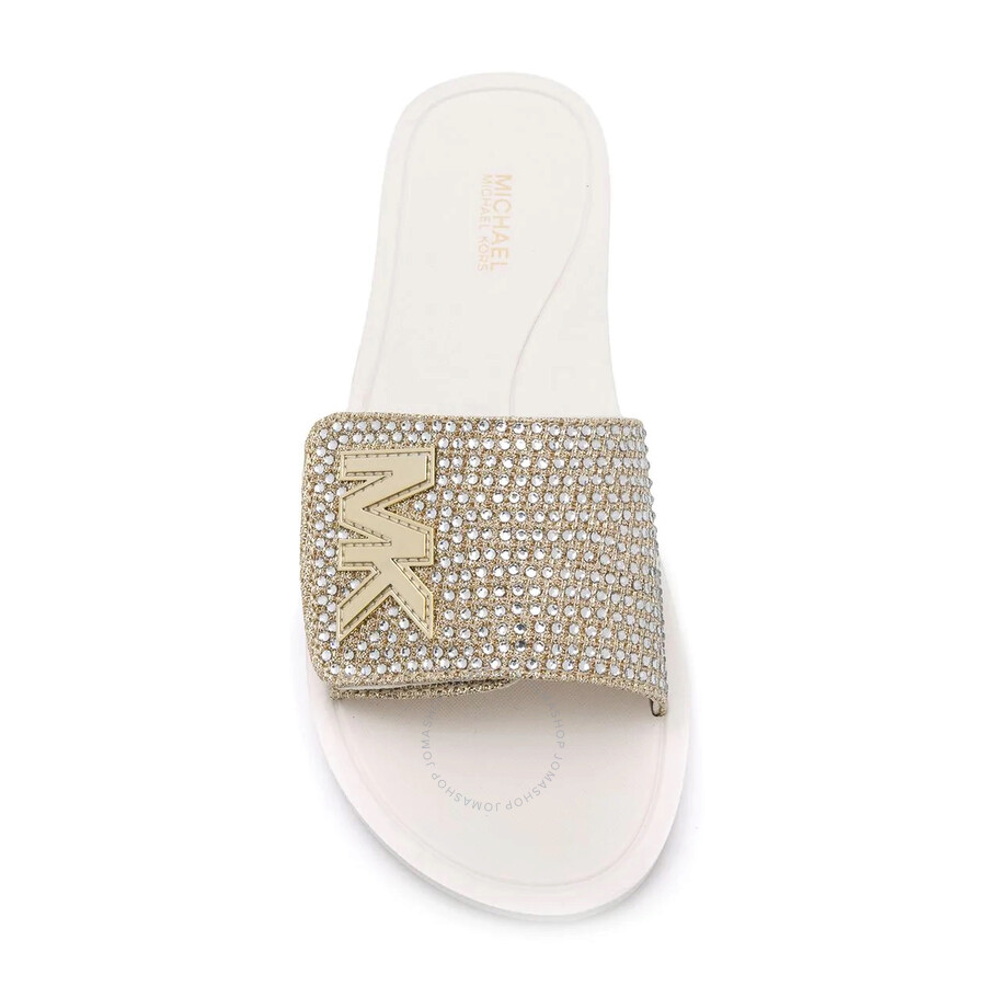 mk rhinestone slides