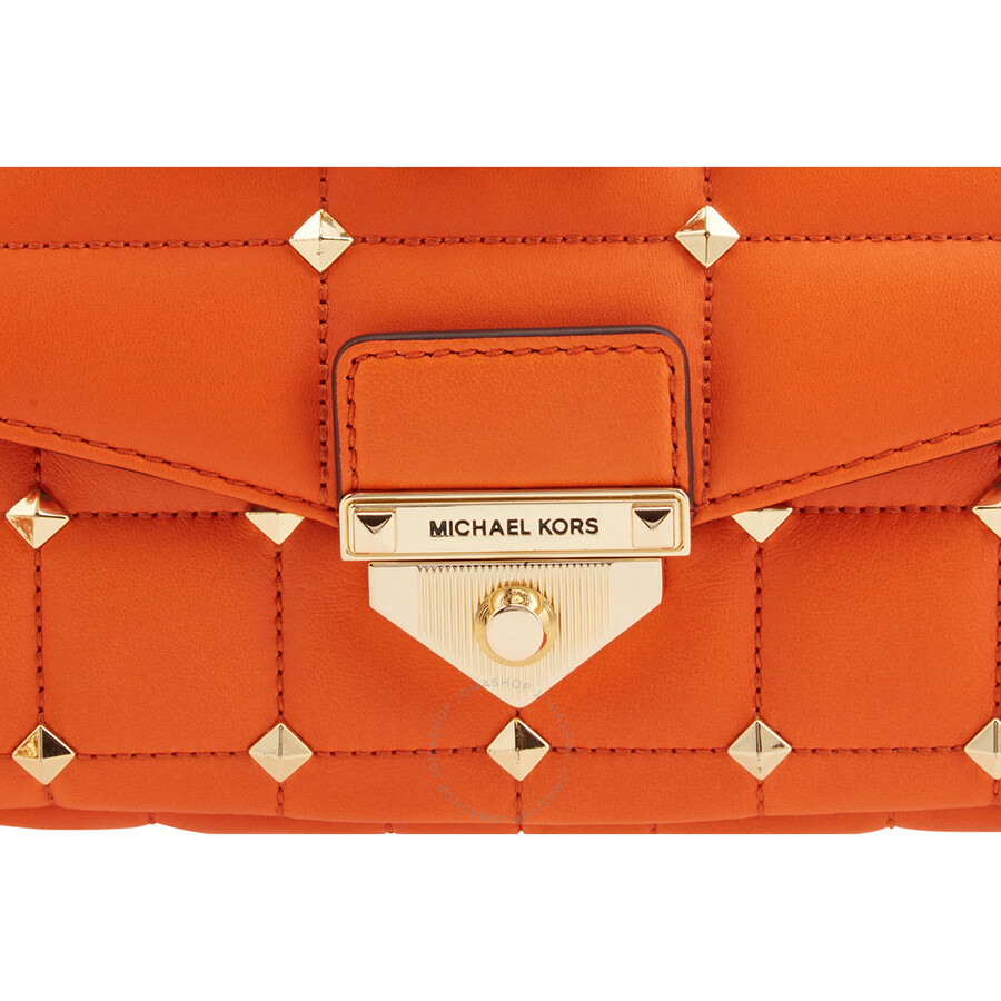 Michael Kors Ladies SoHo Large Studded Quilted Leather Shoulder Bag