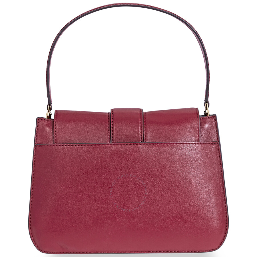 Michael Kors Lillie Medium Leather Shoulder Bag Oxblood 30F8G0LF2T550