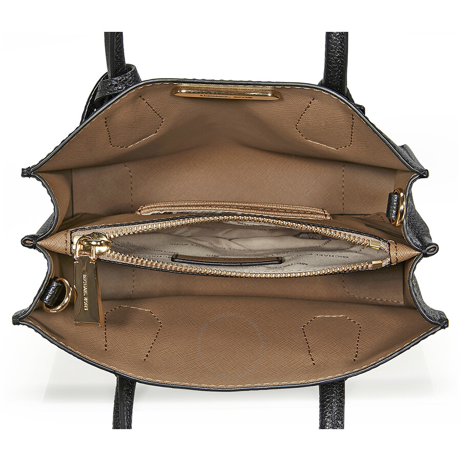 Michael Kors Mercer Medium Pebbled Leather Crossbody Bag Black 30F6GM9M2L001 190049683033
