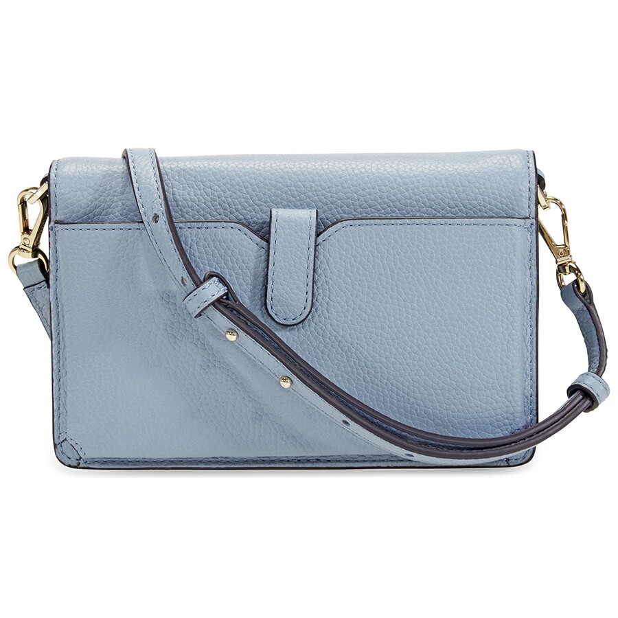 Michael Kors Pebbled Leather Convertible Crossbody Powder Blue