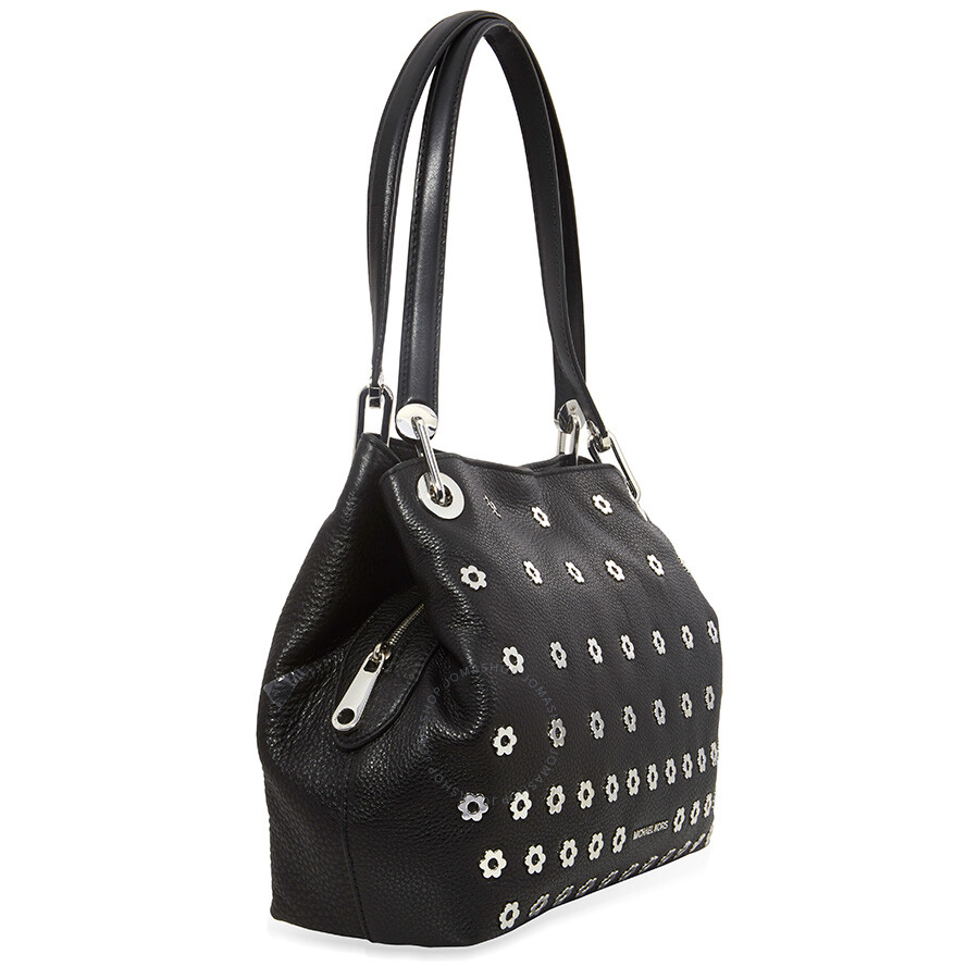 Michael Kors Raven Large Leather Shoulder Bag Black 30S8SRXE4U001